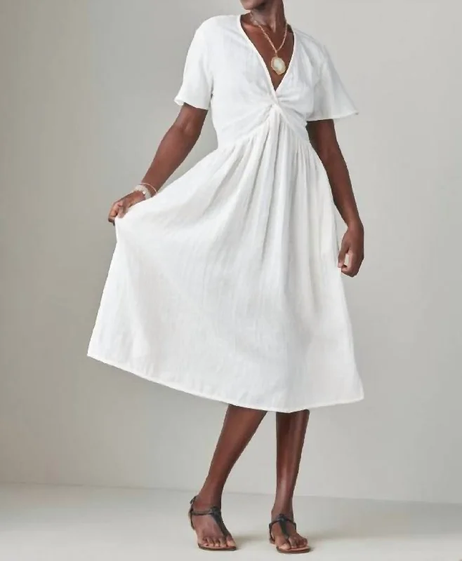It's Love Gauze Dress In White Tunics Favorite customer
