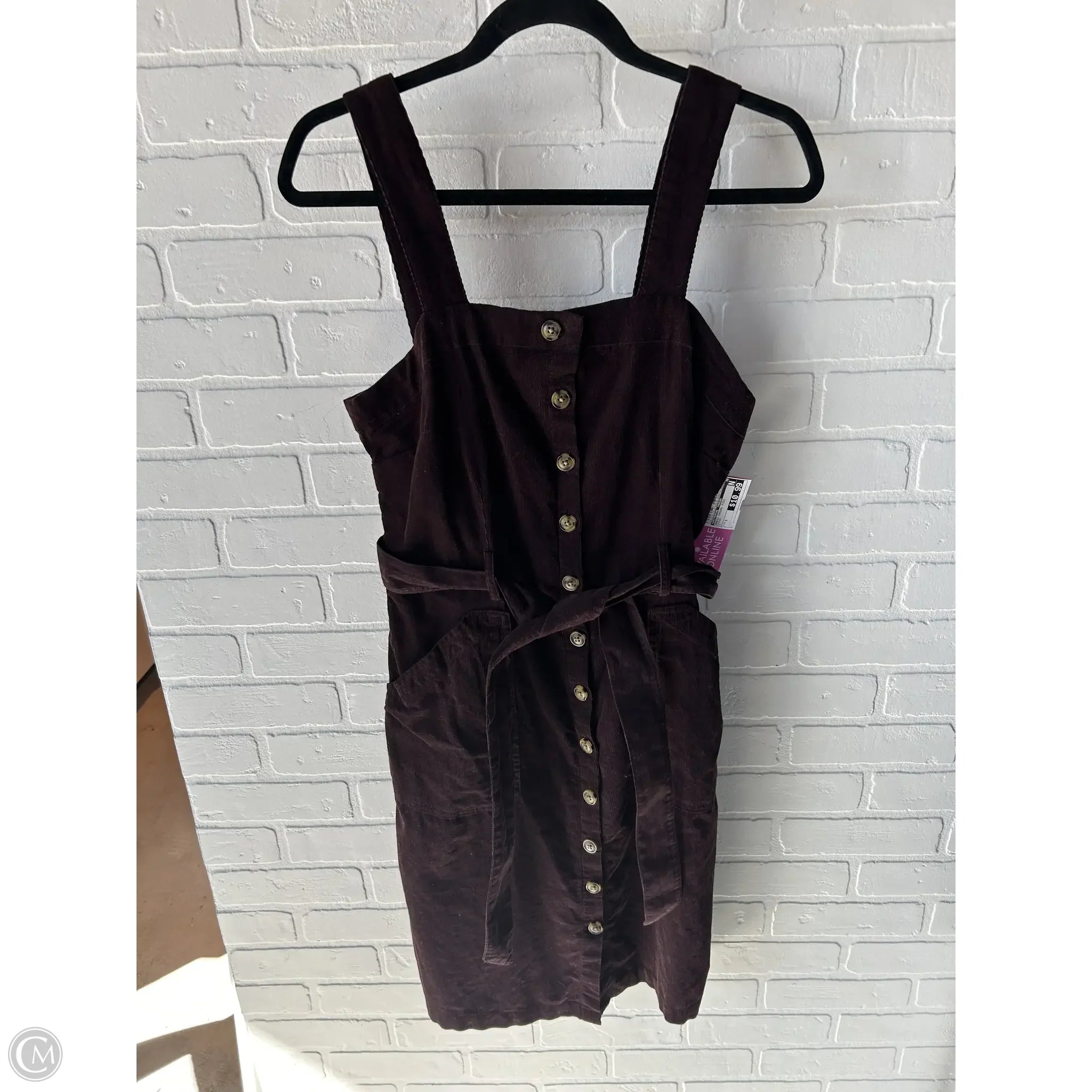 Dress Casual Midi By Universal Thread In Brown, Size: S Tunics Stylish elegant