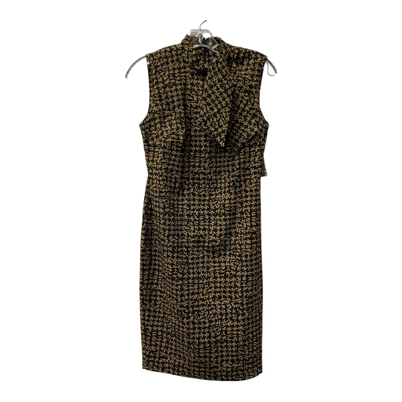 Dress Work By Calvin Klein In Black & Brown, Size:S Tunics Denim casual