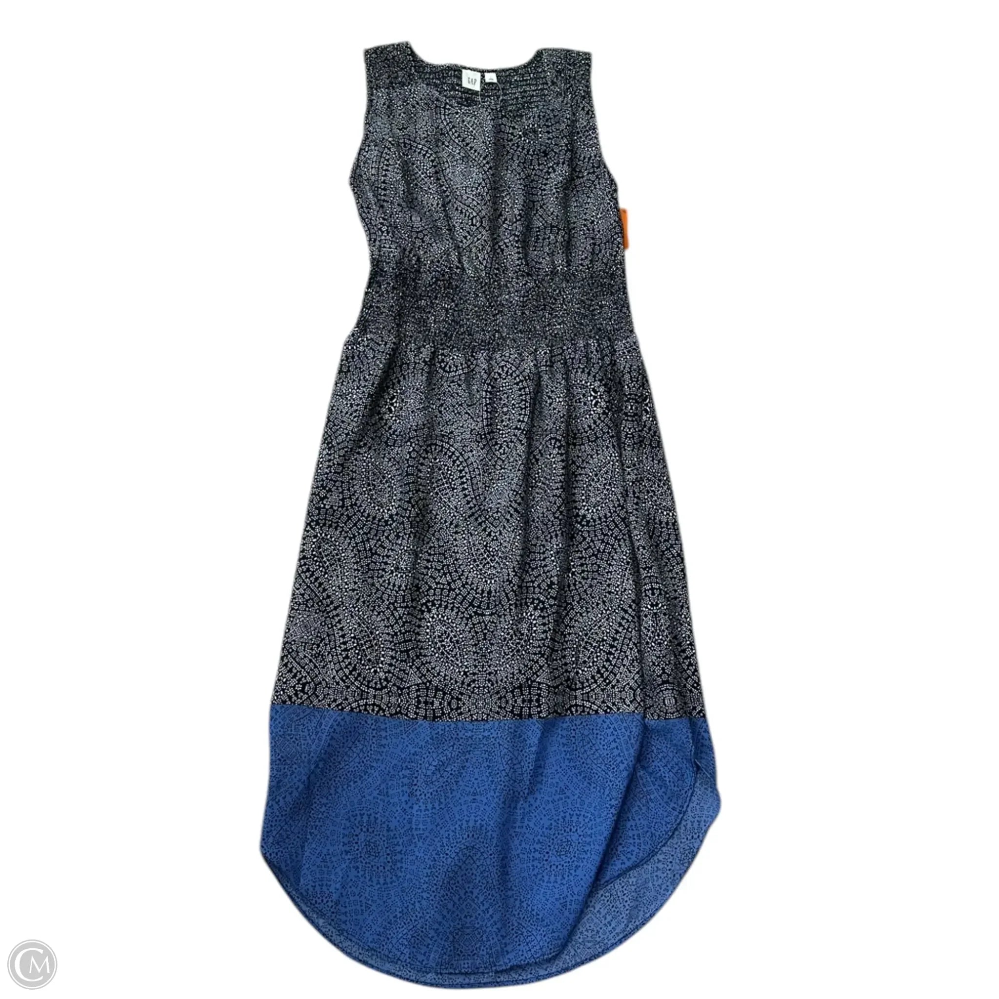 Dress Casual Maxi By Gap In Black & Blue, Size: S Casual Short Summer
