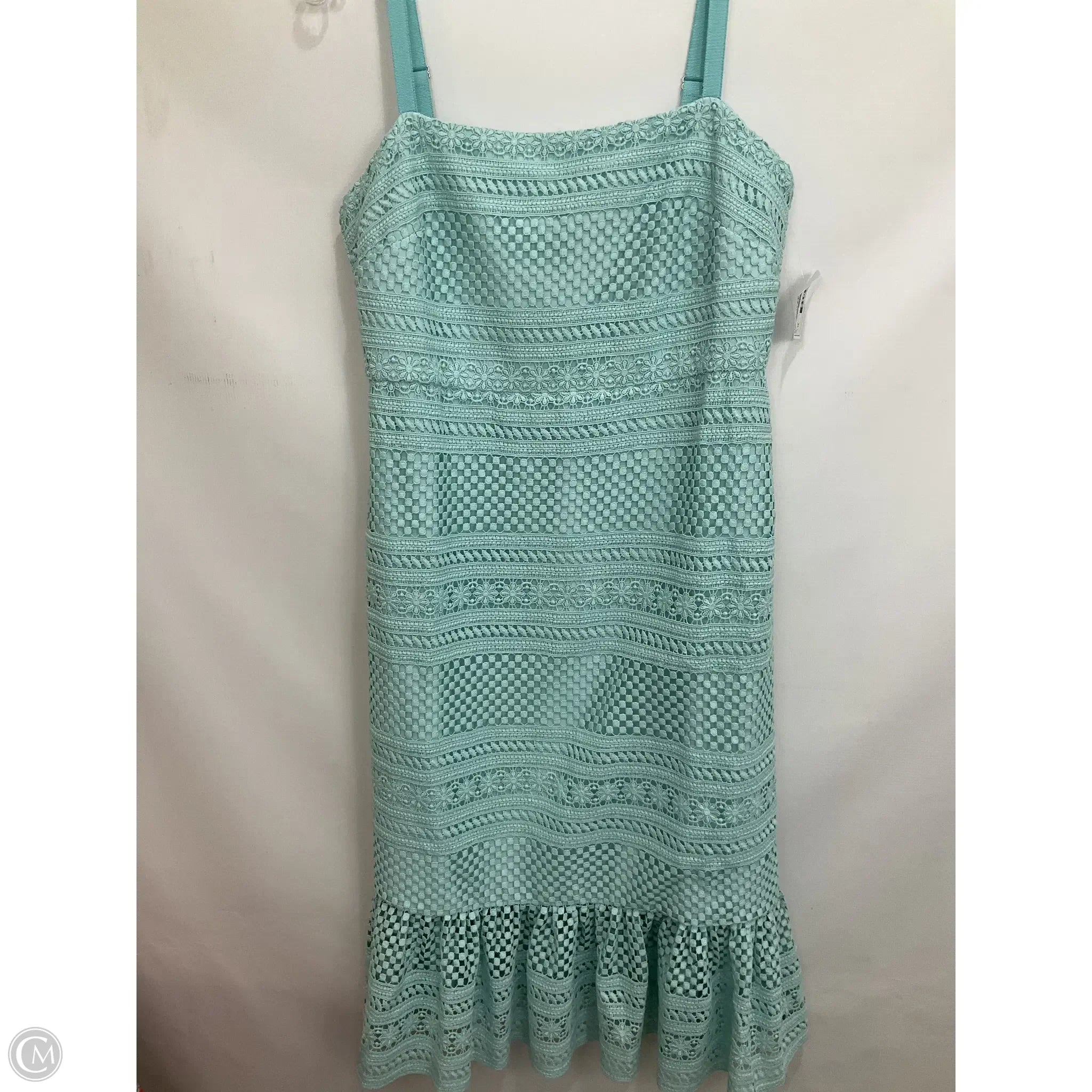 Dress Casual Midi By J. Crew In Blue, Size: 10 Crew Neckline Casual