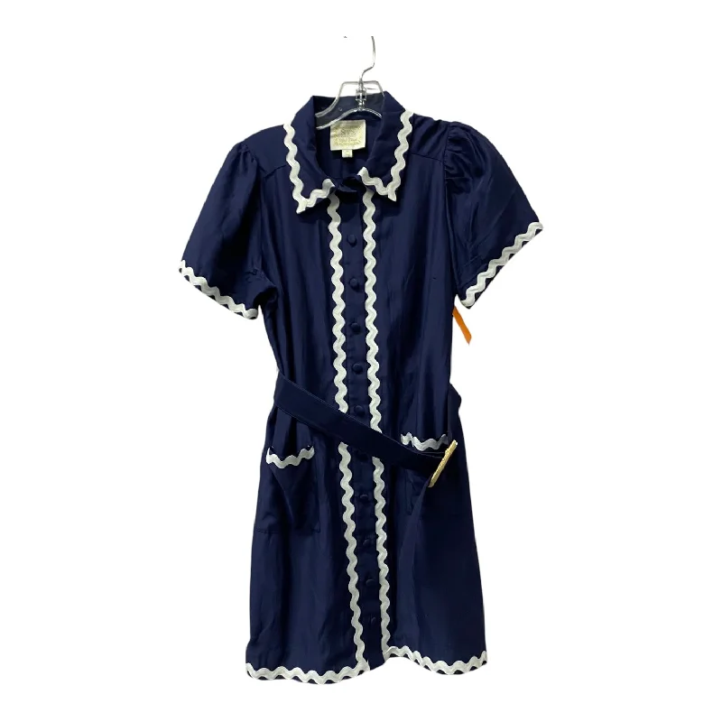 DRESS CASUAL SHORT by SAIL TO SABLE In BLUE, Size: M Turtleneck Warm Winter