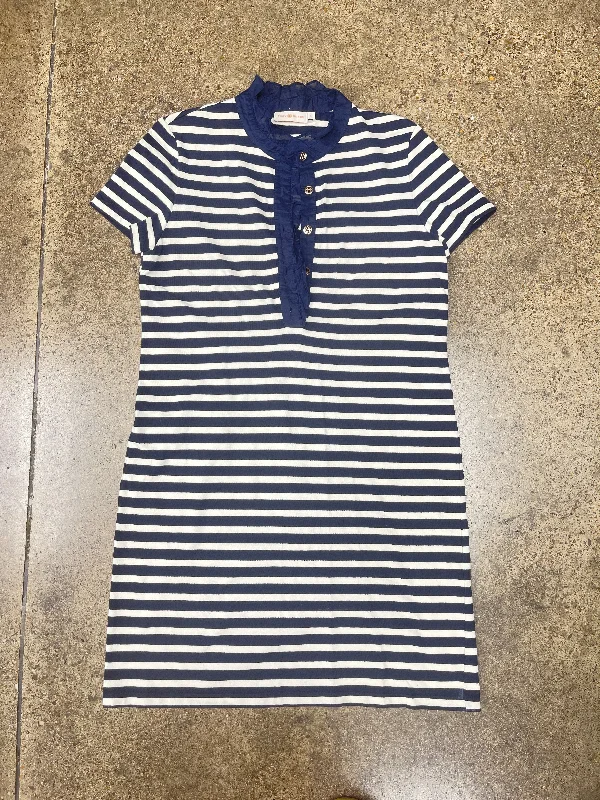 Dress Designer By Tory Burch In Blue & White, Size:L Tunics Bestseller popular