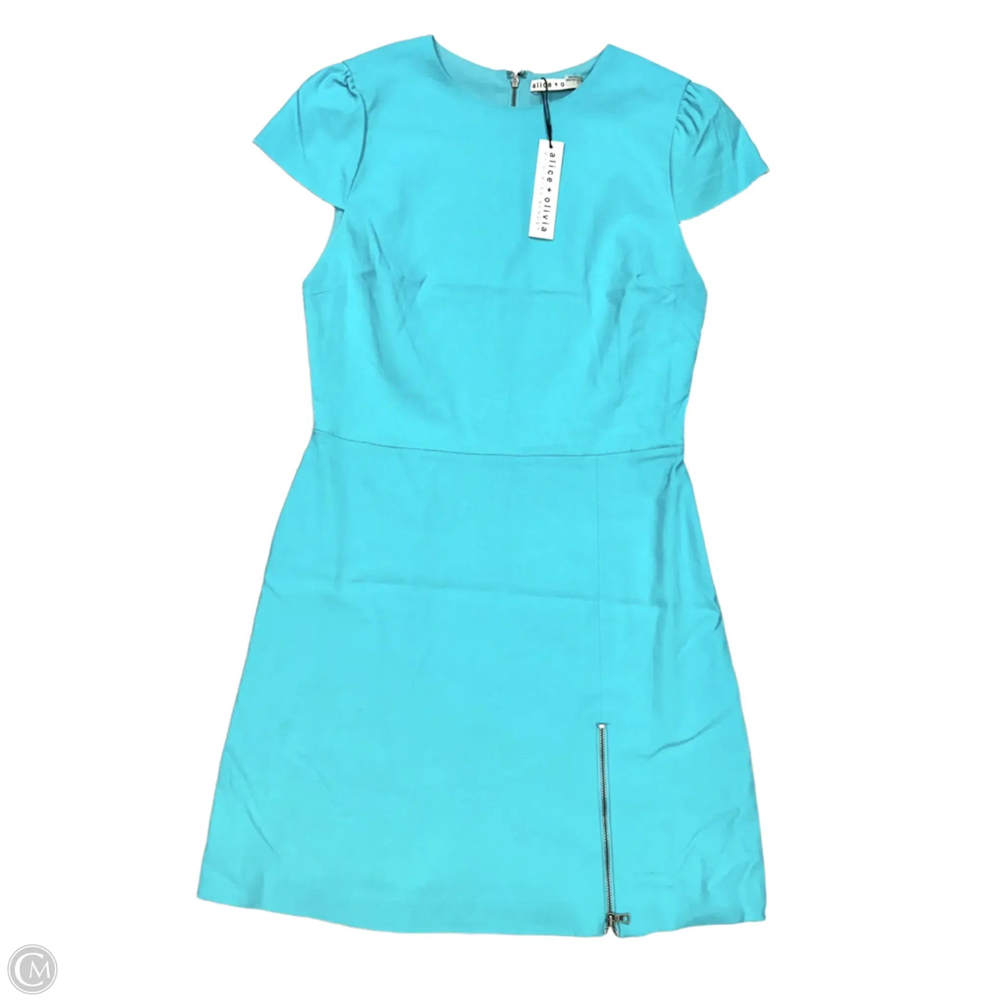 Dress Designer By Alice + Olivia In Blue, Size: M Tunics Seasonal trendy