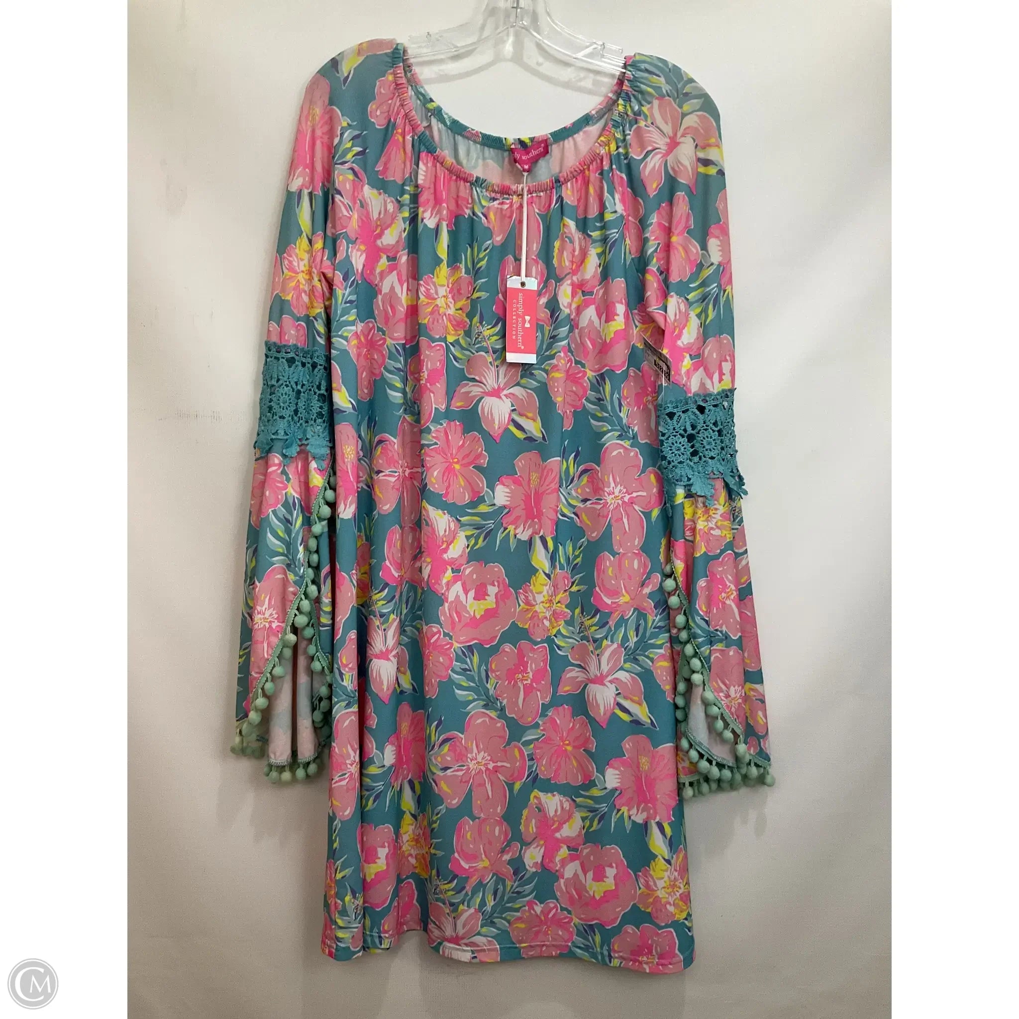 Dress Casual Short By Simply Southern In Floral Print, Size: M Tunics Favorite customer Dress Casual Short By Simply Southern In Floral Print, Size: M Tunics Favorite customer