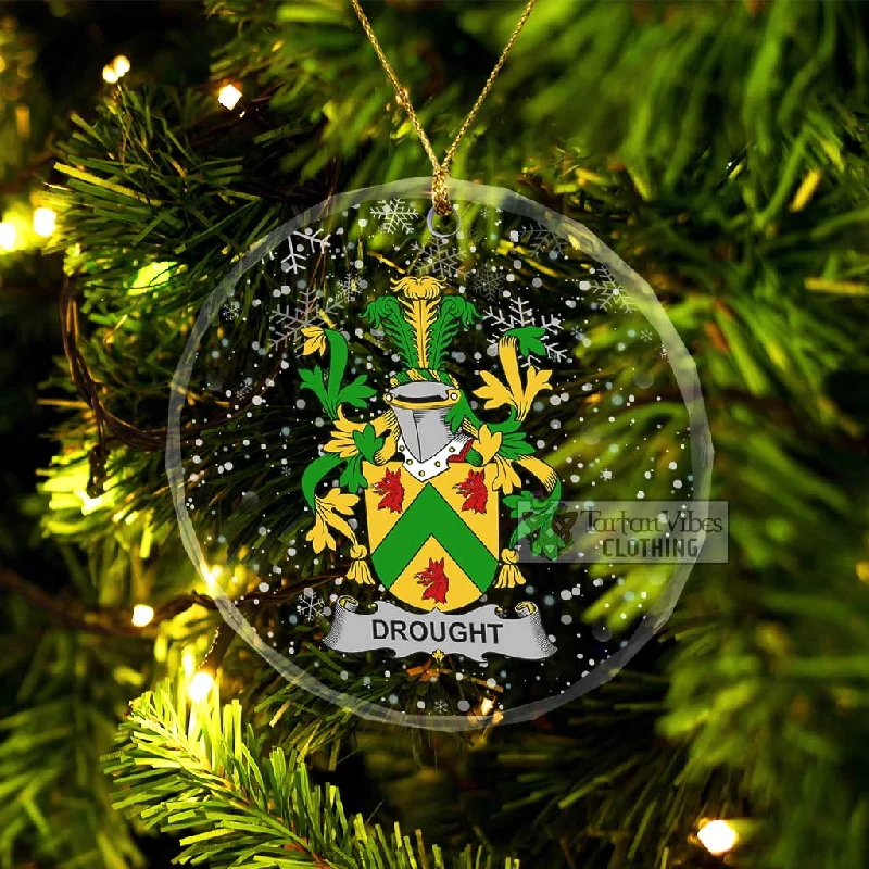 Drought Irish Clan Christmas Glass Ornament with Coat of Arms Asymmetrical Collar Hooded Zippered Drought Irish Clan Christmas Glass Ornament with Coat of Arms Asymmetrical Collar Hooded Zippered