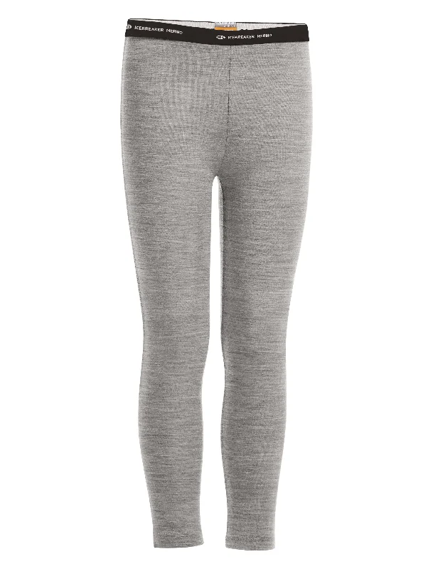 icebreaker Merino Kids' Unisex Base Layer 200 Oasis Leggings Tights Black Light Grey Heather Stylish Side-Stripe Leggings icebreaker Merino Kids' Unisex Base Layer 200 Oasis Leggings Tights Black Light Grey Heather Stylish Side-Stripe Leggings