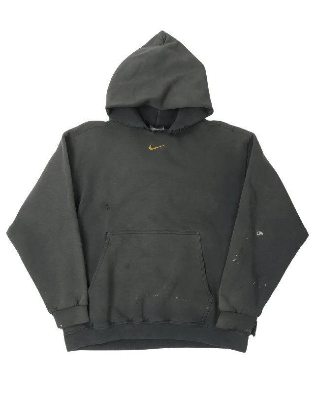 Embroidered Nike Hoodie Hoodie with High Neck Warm Protective