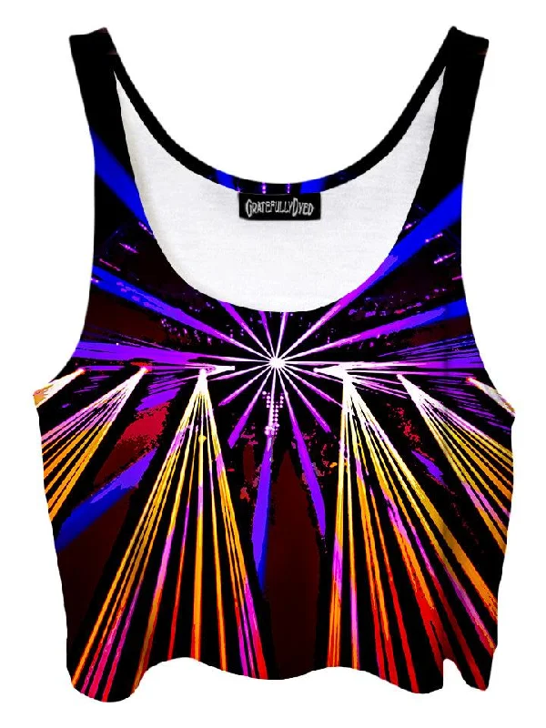 Comic Show Light Mandala Crop Top Lace Blend Ribbed Blend Corduroy Blend
