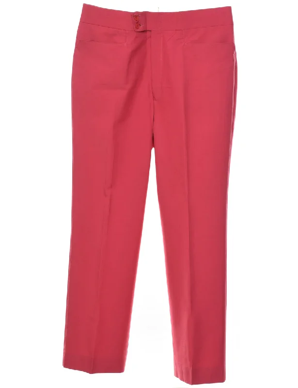 Straight-Fit Pink Classic Trousers - W38 L31 Trousers Timeless Classic