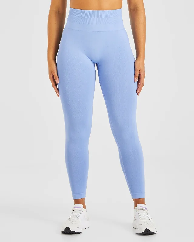 Power Seamless Leggings - Blue Casual Black Leggings
