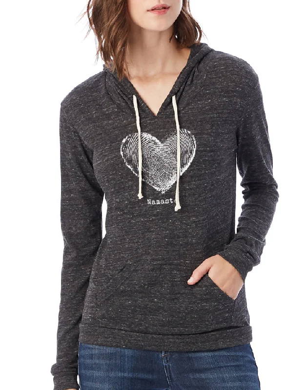 Women's Namaste Eco-Jersey Pullover Hoodie Angora Wool Cozy