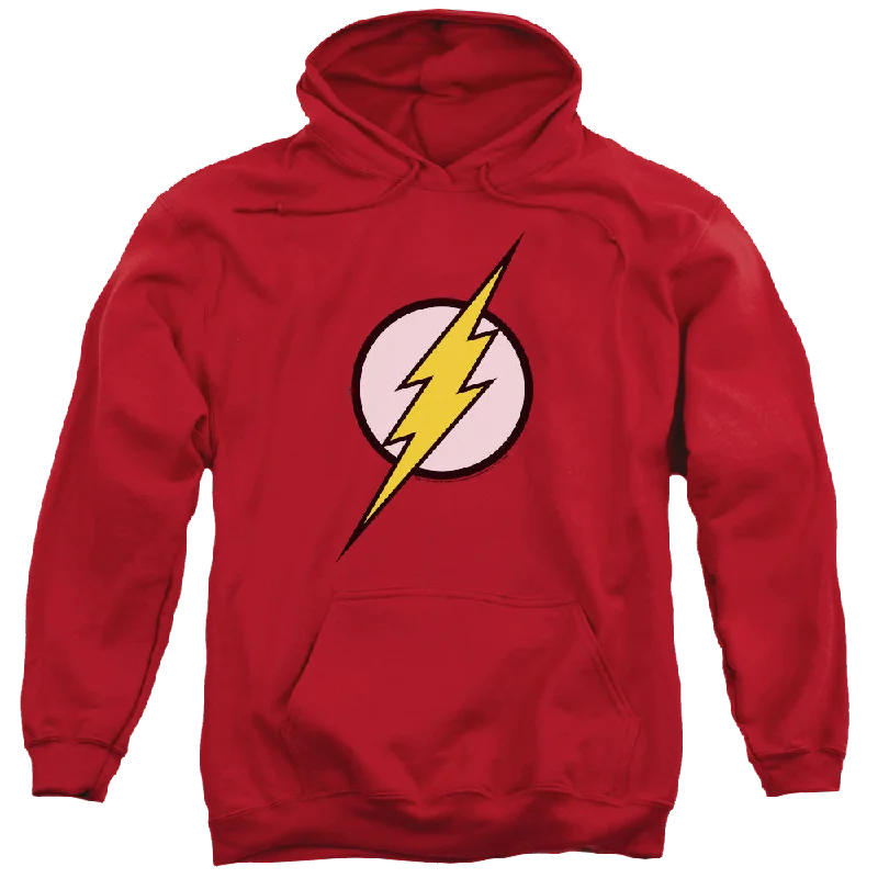 Flash, The Flash Logo - Pullover Hoodie Keyhole Neck Pullover