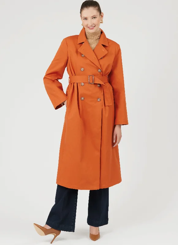 New Look Trench Coat N6788 Vent Hem Cuff
