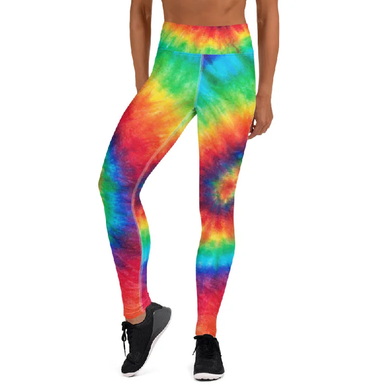 Tie Dye Yoga Leggings Stylish Athletic Wear Leggings