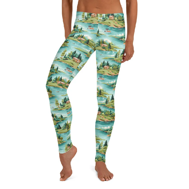 The Up North Leggings Comfortable Printed Workout Leggings