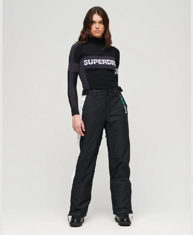Core Ski Trousers | Black Trousers Evening Elegant