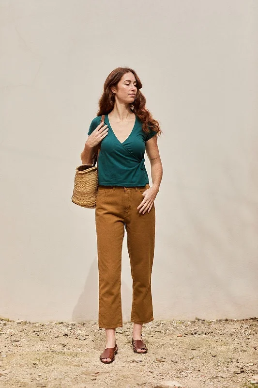 Juliet Trousers Momfit mustard Trousers Trousers Formal