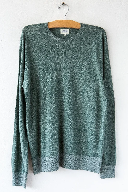 Crew Pullover Keyhole Neck Pullover