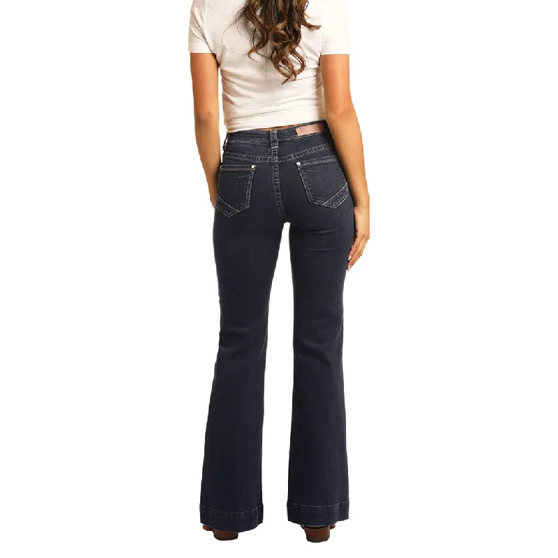Rock & Roll Denim Trouser High Rise Womens Jean Trousers Recommended Stylist
