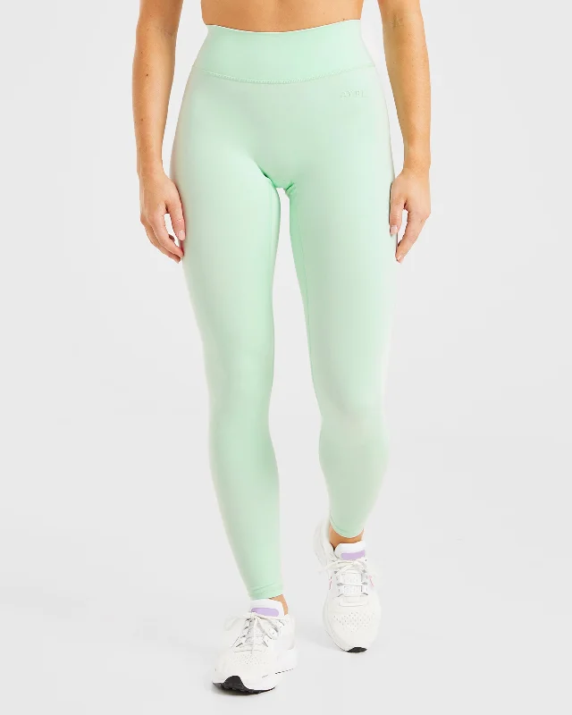Staple Leggings - Mint Green Comfortable Slip-On Leggings
