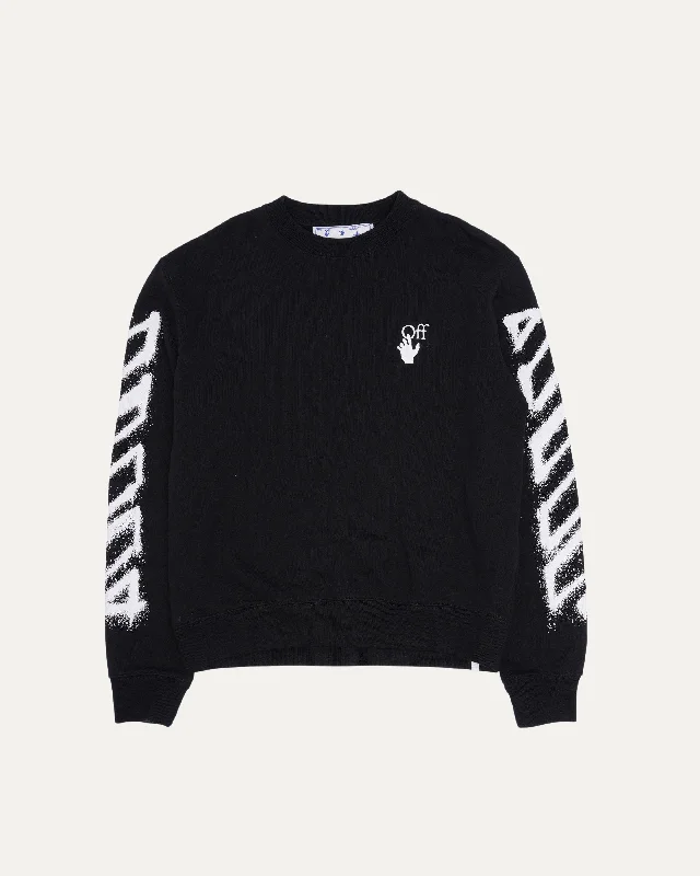 Marker Sweatshirt Hoodie with Stripes Bold Sporty