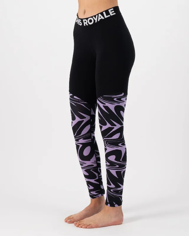 Cascade Merino Base Layer Legging - Signal Lost Lupin Trendy Minimalist Leggings