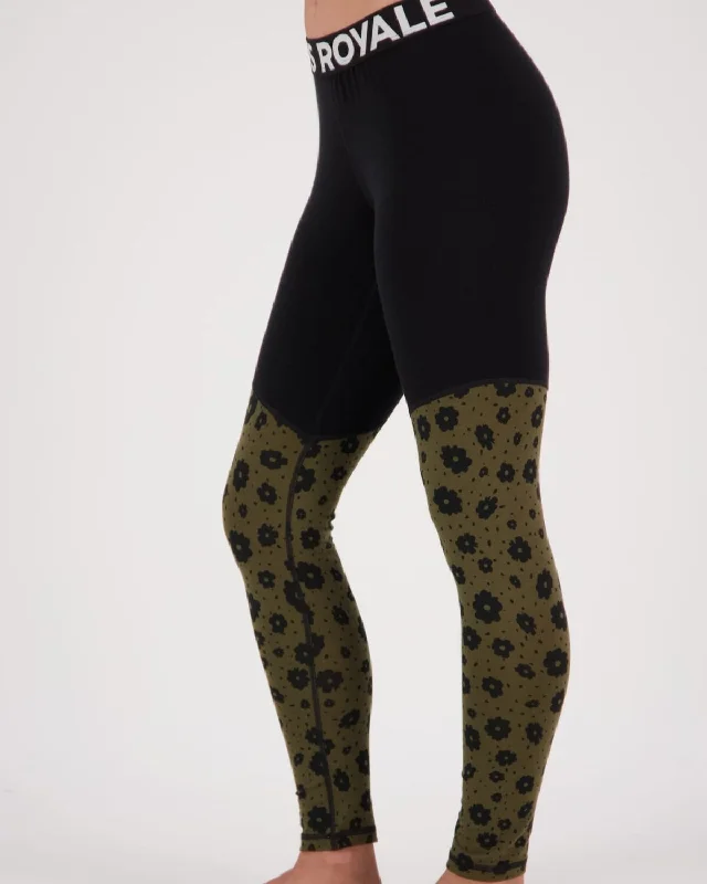 Cascade Merino Base Layer Legging - Aoraki Lily Fashionable Quick-Dry Yoga Pants