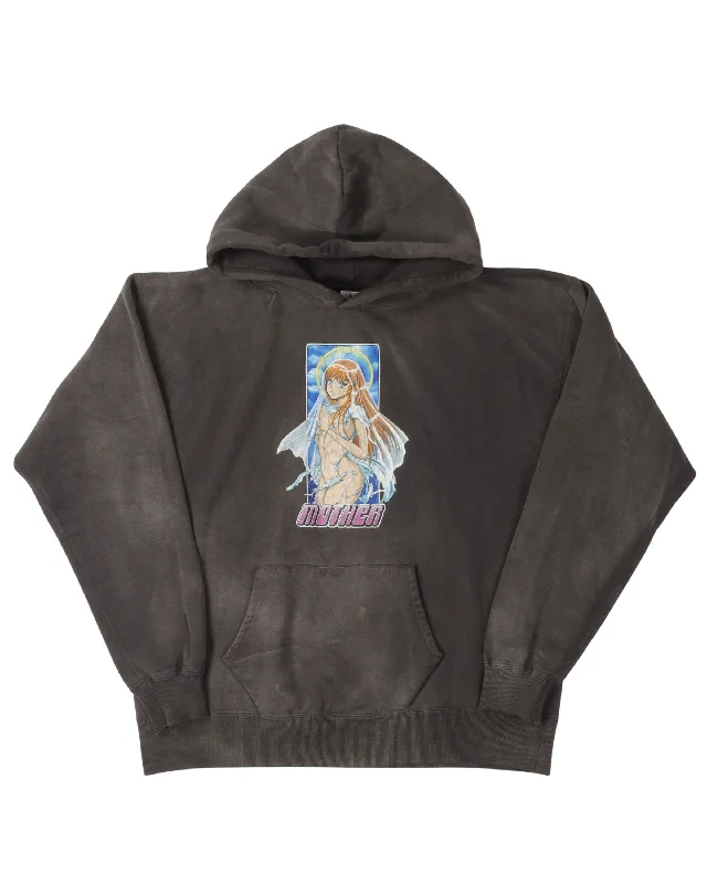 'Mother' Hoodie Hoodie with Raglan Sleeves Sporty Comfortable