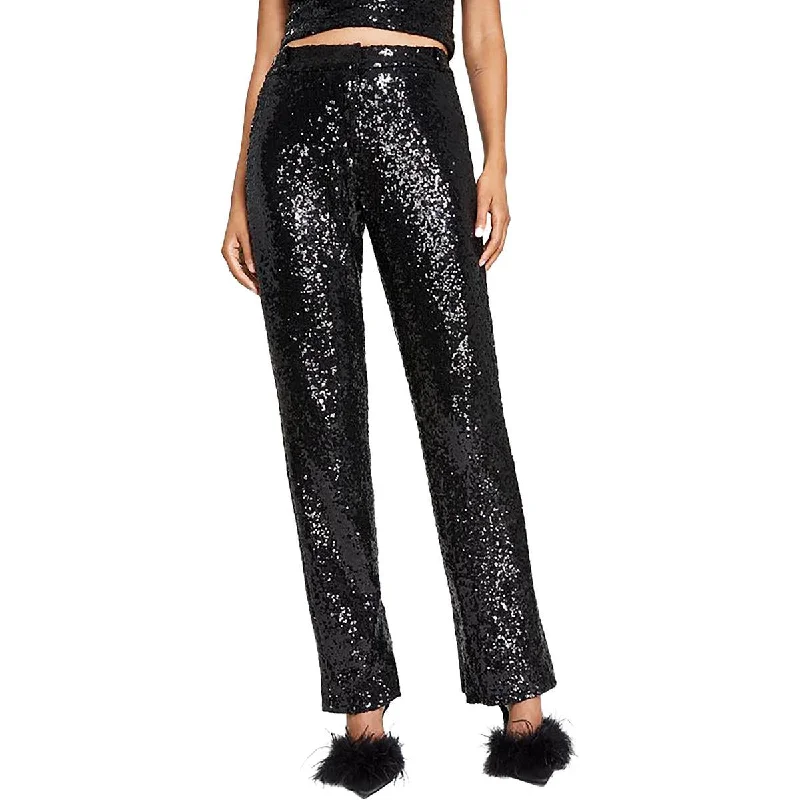 Bee Darlin Womens Juniors Sequined Party Trouser Pants Trousers Ceremony Elegant