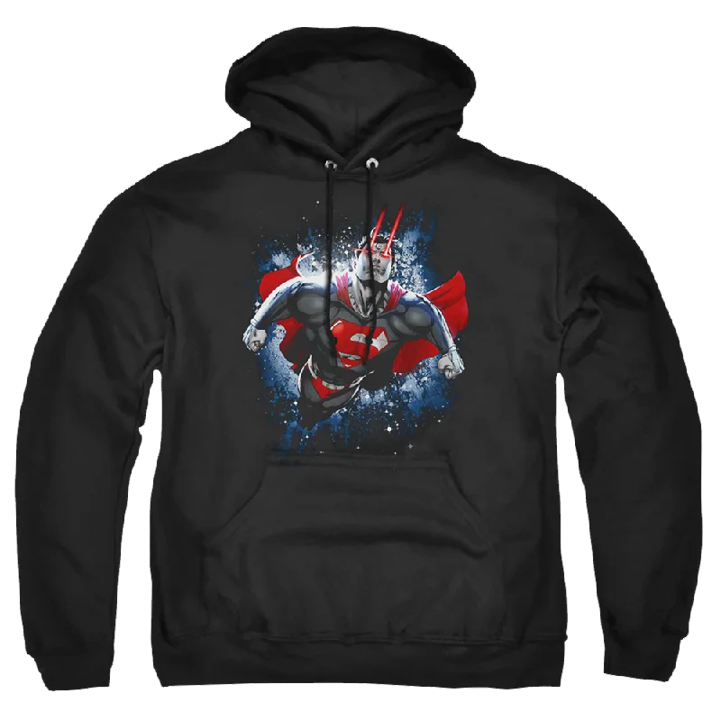 Superman Stardust - Pullover Hoodie Ruffle Neck Pullover