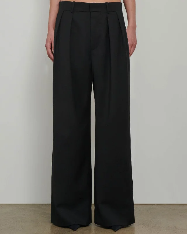 Low Rise Trousers Trousers Striped Patterned