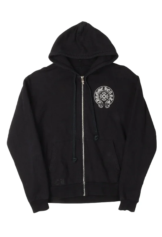 Los Angeles Horseshoe Logo Zip-Up Hoodie Hoodie with Full-Zip Functional Layering