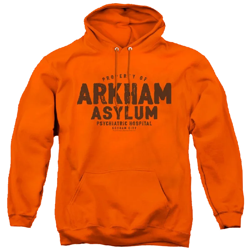 Dc Batman Arkham Asylum - Pullover Hoodie Bateau Neck Pullover