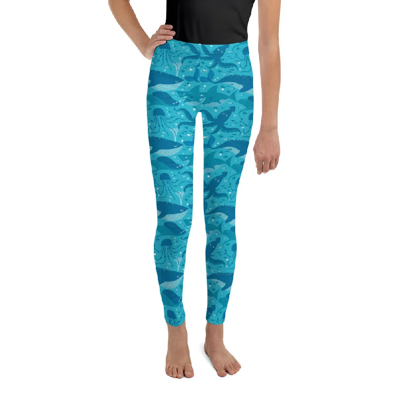 Seascape Youth Leggings Trendy Full-Length Leggings
