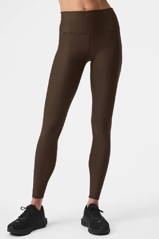 7/8 High-Waist Airlift Legging - Espresso Trendy Cold Weather Tights