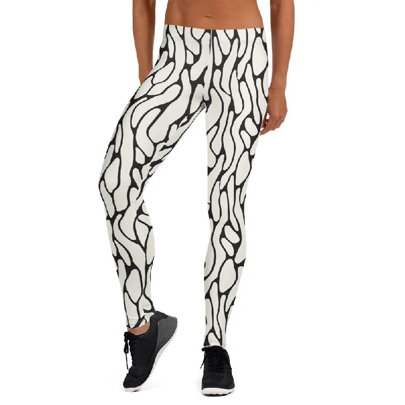 Stonehaven Pattern Liberty Maniacs Leggings Stylish Stretch-Waist Leggings