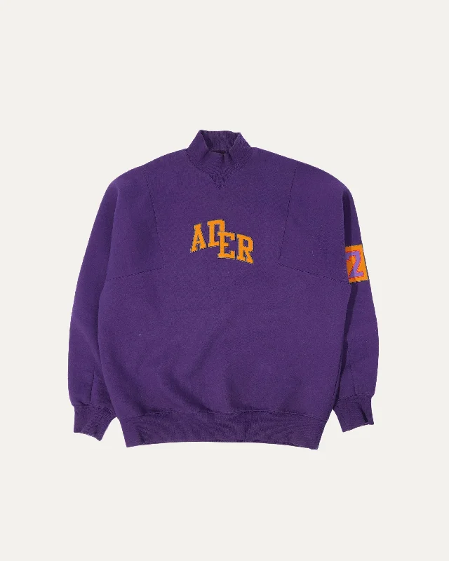 Mock Neck Logo Sweatshirt Hoodie Sweatshirt Pullover