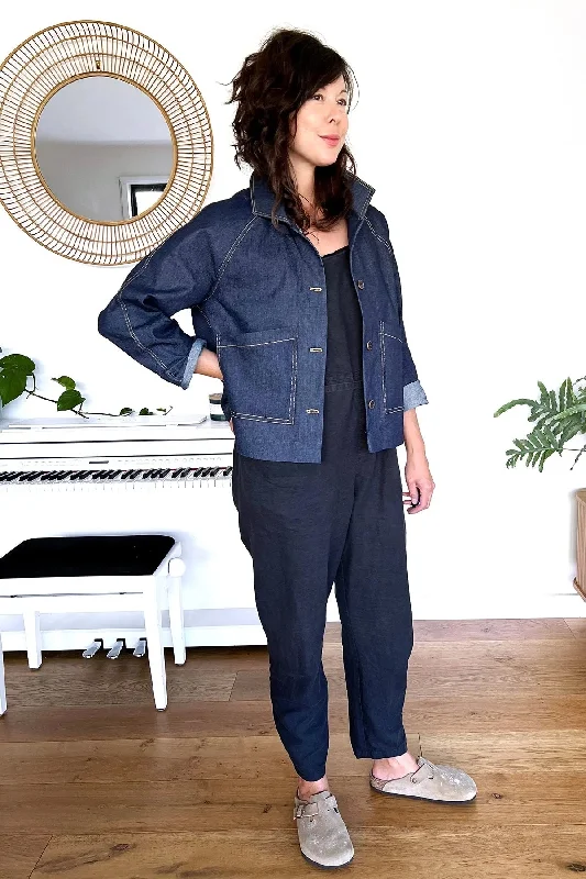 In the Folds Ormond Coat Jersey Tulle Batik