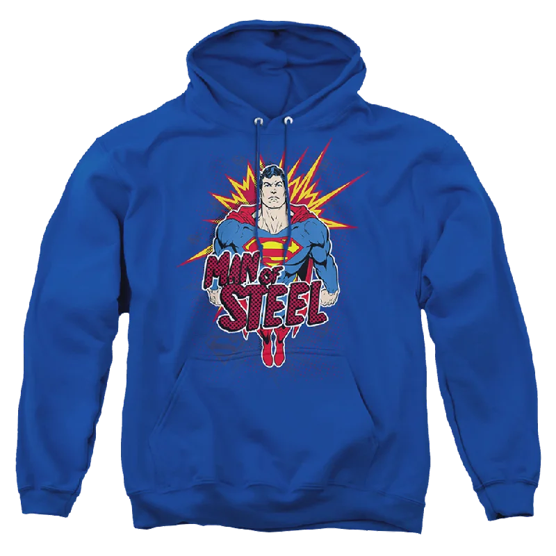 Superman Steel Pop - Pullover Hoodie Surplice Neck Pullover