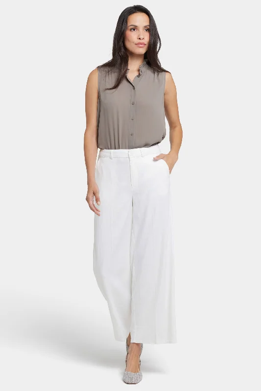 Morgan Trouser Pants - White Trousers Vintage Classic