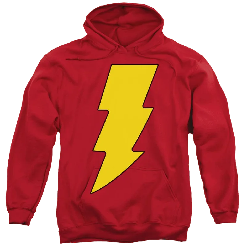 DC Comics Shazam Logo - Pullover Hoodie Bardot Neck Top