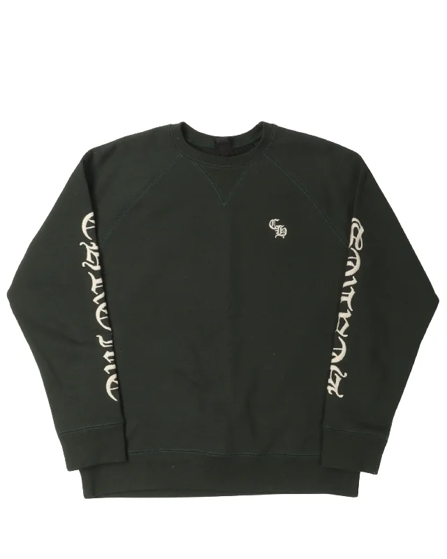 Embroidered CH Sweatshirt Hoodie with Zipper Placket Modern Functional