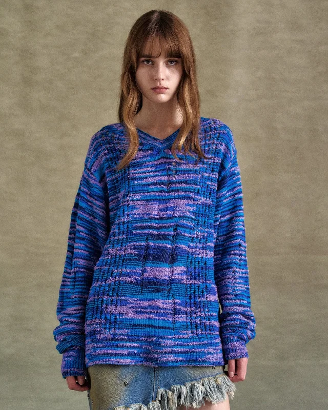 UNISEX GRUNGE KNIT PULLOVER atb1320u Turtleneck Warm Pullover