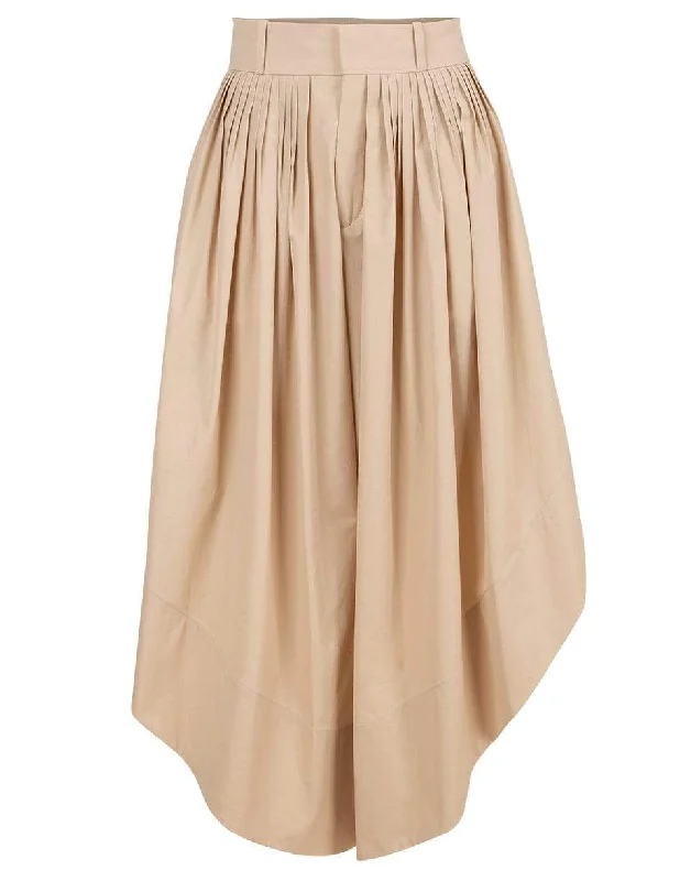Asymmetrical Drape Trouser Trousers Low Rise Relaxed