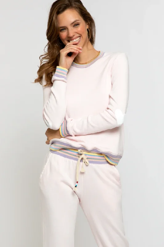 "Haze" Pastel Pink Pullover Bell Sleeve Stylish