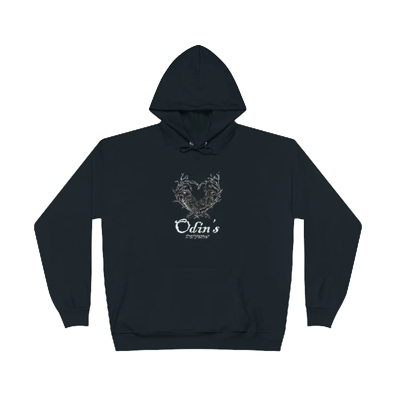 Odin's Ravens Unisex EcoSmart® Pullover Hoodie Sweatshirt Sheath Sleeve Elegant