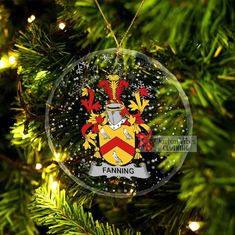 Fanning Irish Clan Christmas Glass Ornament with Coat of Arms Anorak Windbreaker Fleece Fanning Irish Clan Christmas Glass Ornament with Coat of Arms Anorak Windbreaker Fleece