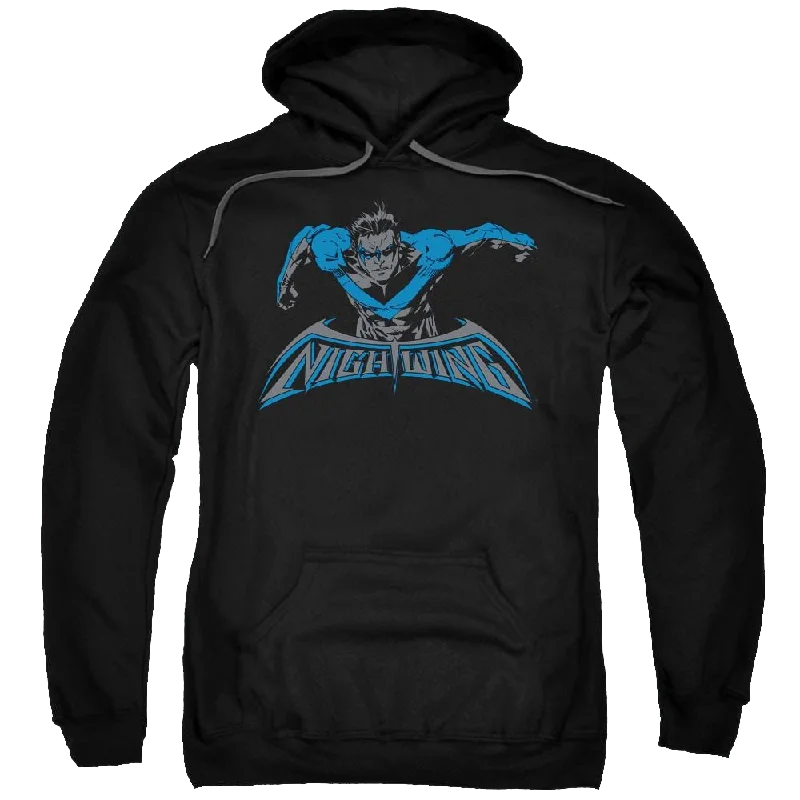 Batman Wing Of The Night - Pullover Hoodie Shirred Sleeve Feminine