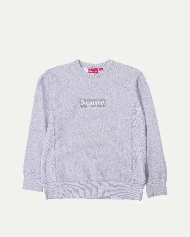 Box Logo Crewneck Sweatshirt Hoodie with High Neck Warm Protective